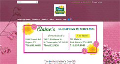 Desktop Screenshot of elainesflowershoppe.biz